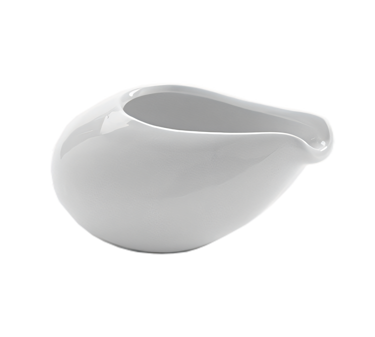 Product image #1 for American Metalcraft 4 oz. White Ceramic Handleless Creamer