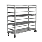 Thumbnail image #1 for Channel Manufacturing MC2472-2 Aluminum Mobile Shelf Truck / Flight Cart, 2 Shelves, 75 x 25 x 72 Inches