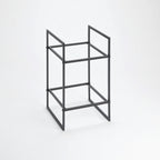 Thumbnail image #1 for American Metalcraft BRT2 Black Square Two-Tier Modular Buffet Riser, 16.5-Inch Height