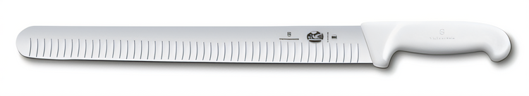 Product image #1 for Victorinox Fibrox HACCP 14-Inch Granton Edge Slicer Knife with White Fibrox Nylon Handle