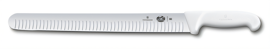 Product image #1 for Victorinox Fibrox HACCP 14-Inch Granton Edge Slicer Knife with White Fibrox Nylon Handle