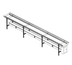 Thumbnail image #1 for Dinex DXIESR12 12 ft. PVC Roller Tray Make-Up Conveyor