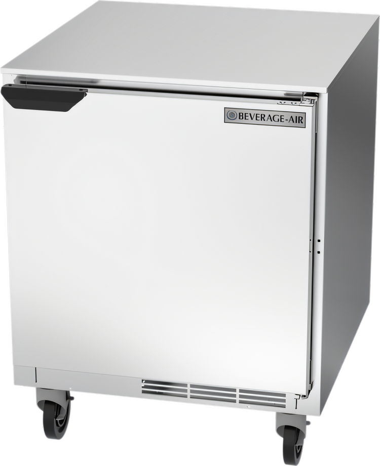 Product image #1 for Beverage-Air UCR27AHC One-Section Undercounter Refrigerator with Solid Door, 27-Inch Wide, Rear-Mounted Self-Contained Refrigeration