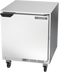 Thumbnail image #1 for Beverage-Air UCR27AHC One-Section Undercounter Refrigerator with Solid Door, 27-Inch Wide, Rear-Mounted Self-Contained Refrigeration