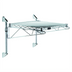 Thumbnail image #1 for Quantum WC14-CB2148C Cantilever Single Shelf Post Wall Mount Wire Shelving Unit, 48 x 21 Inches, Chrome Plated