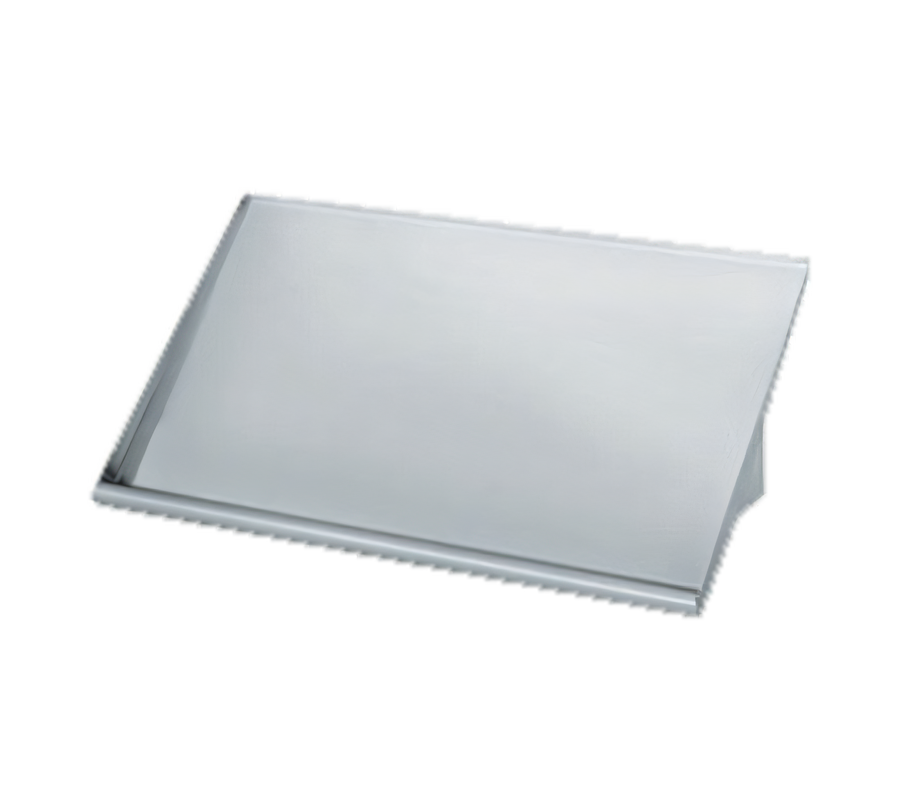 Product image #1 for 42-Inch Wall-Mounted Stainless Steel Slant Rack Sort Shelf with Solid End Brackets