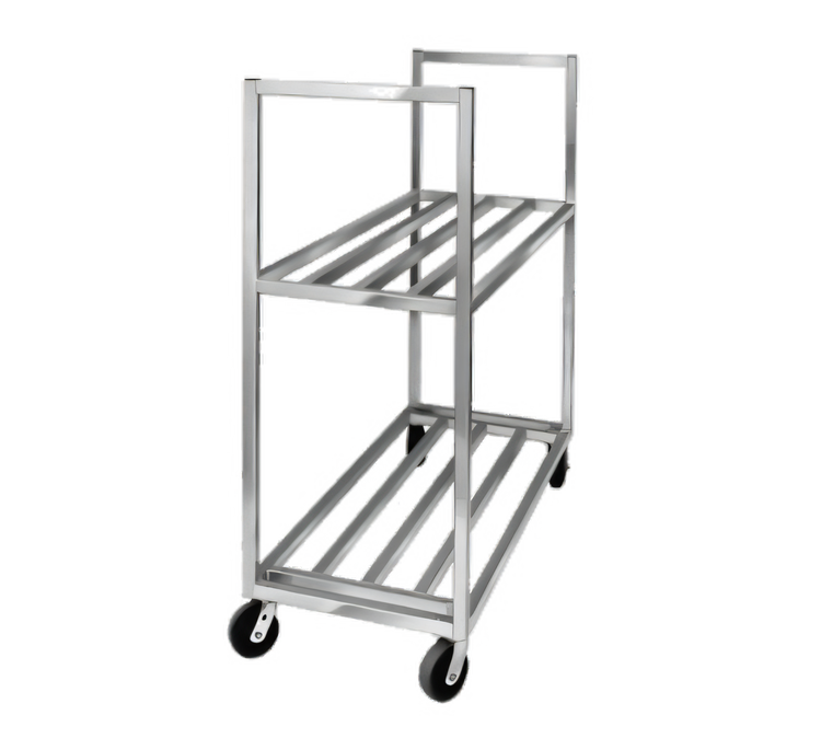 Product image #1 for Aluminum Banquet Utility Cart / Cooler Box Transport Truck with 2 Shelves