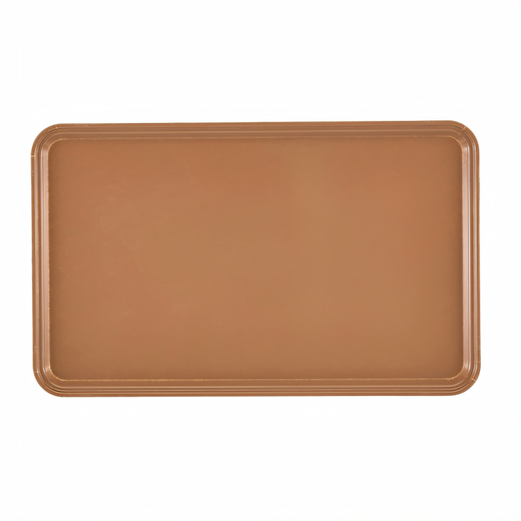 Product image #2 for Cambro Camtray Rectangular Fiberglass Serving Tray, 37 cm x 53 cm, Earthen Gold