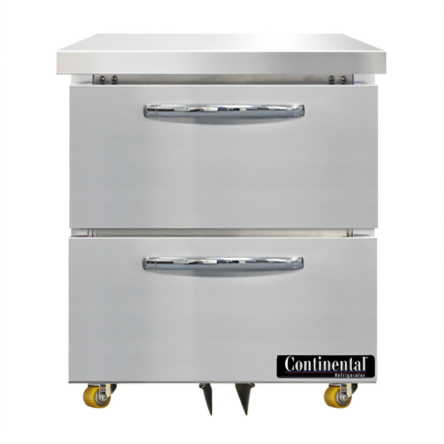Product image #1 for Continental Refrigerator 27-Inch One-Section Undercounter Freezer with 2 Drawers, 7.4 Cu. Ft., R-290, 1/4 HP