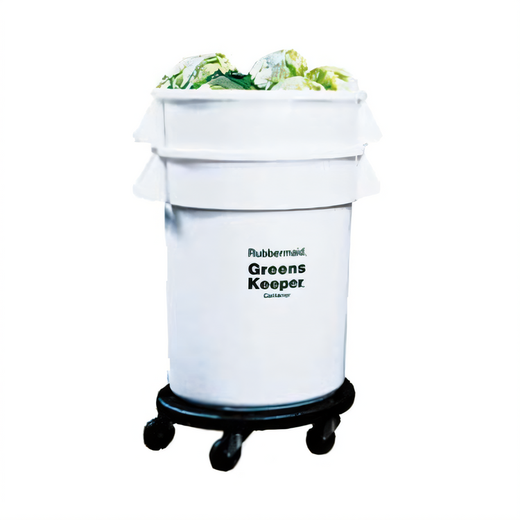 Product image #1 for Rubbermaid Commercial BRUTE GreensKeeper 32 Gallon Container with Lid and Dolly