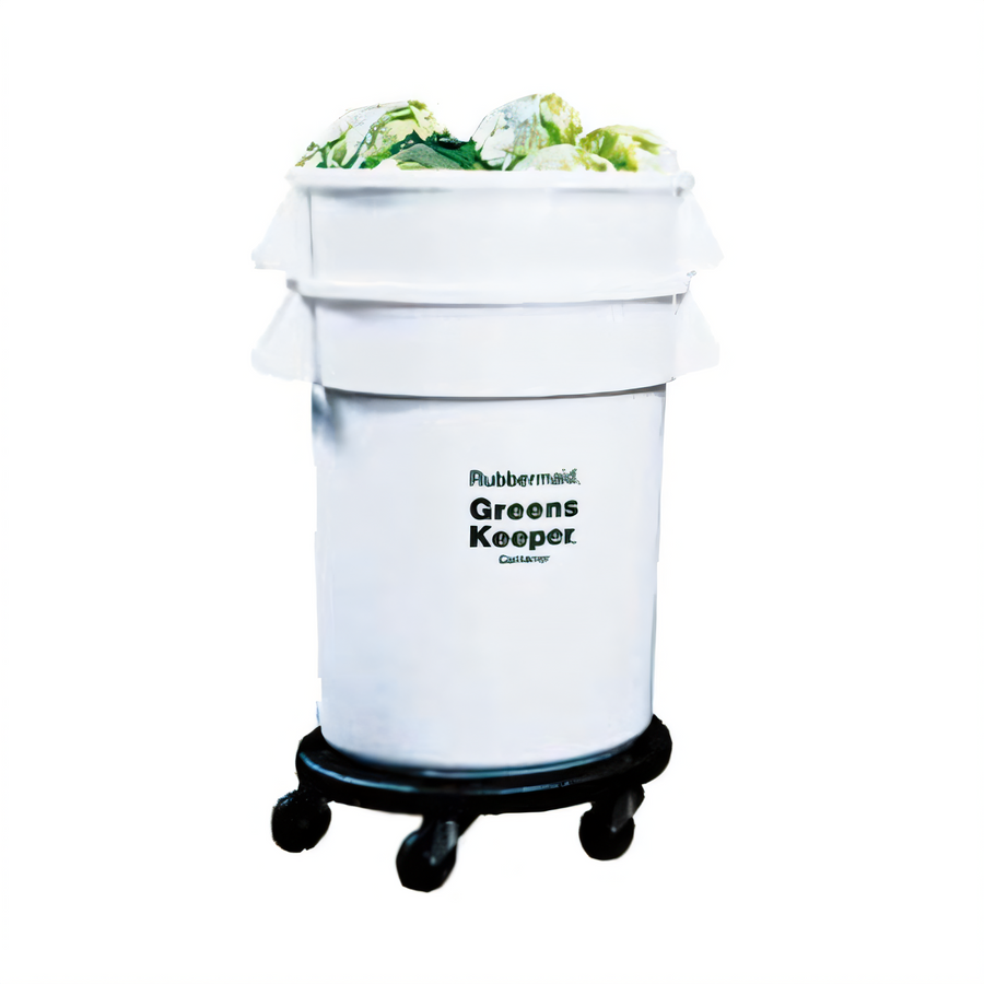 Product image #1 for Rubbermaid Commercial BRUTE GreensKeeper 32 Gallon Container with Lid and Dolly