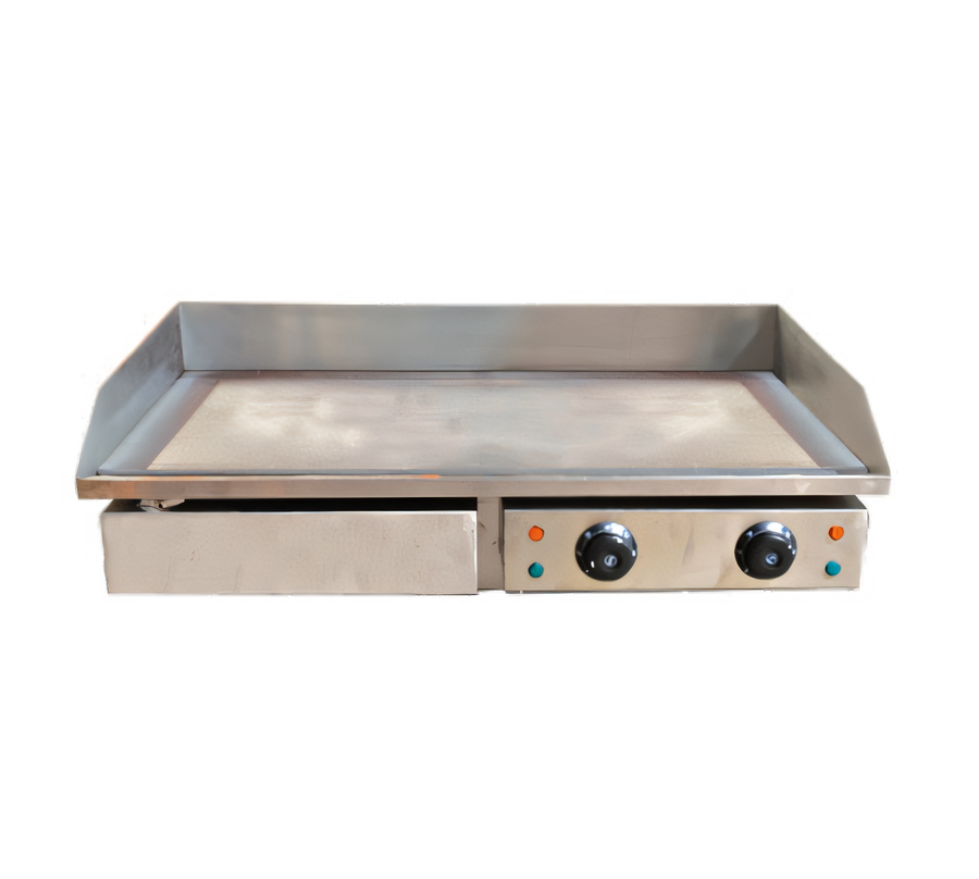 Product image #1 for Omcan USA CE-CN-4400 Electric Countertop Griddle with Dual Thermostats, 28.5 x 15.75-Inch Cooking Surface
