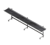 Thumbnail image #1 for Dinex DXIESRC4 4-Foot Cantilever Tray Make-Up Conveyor with PVC Rollers