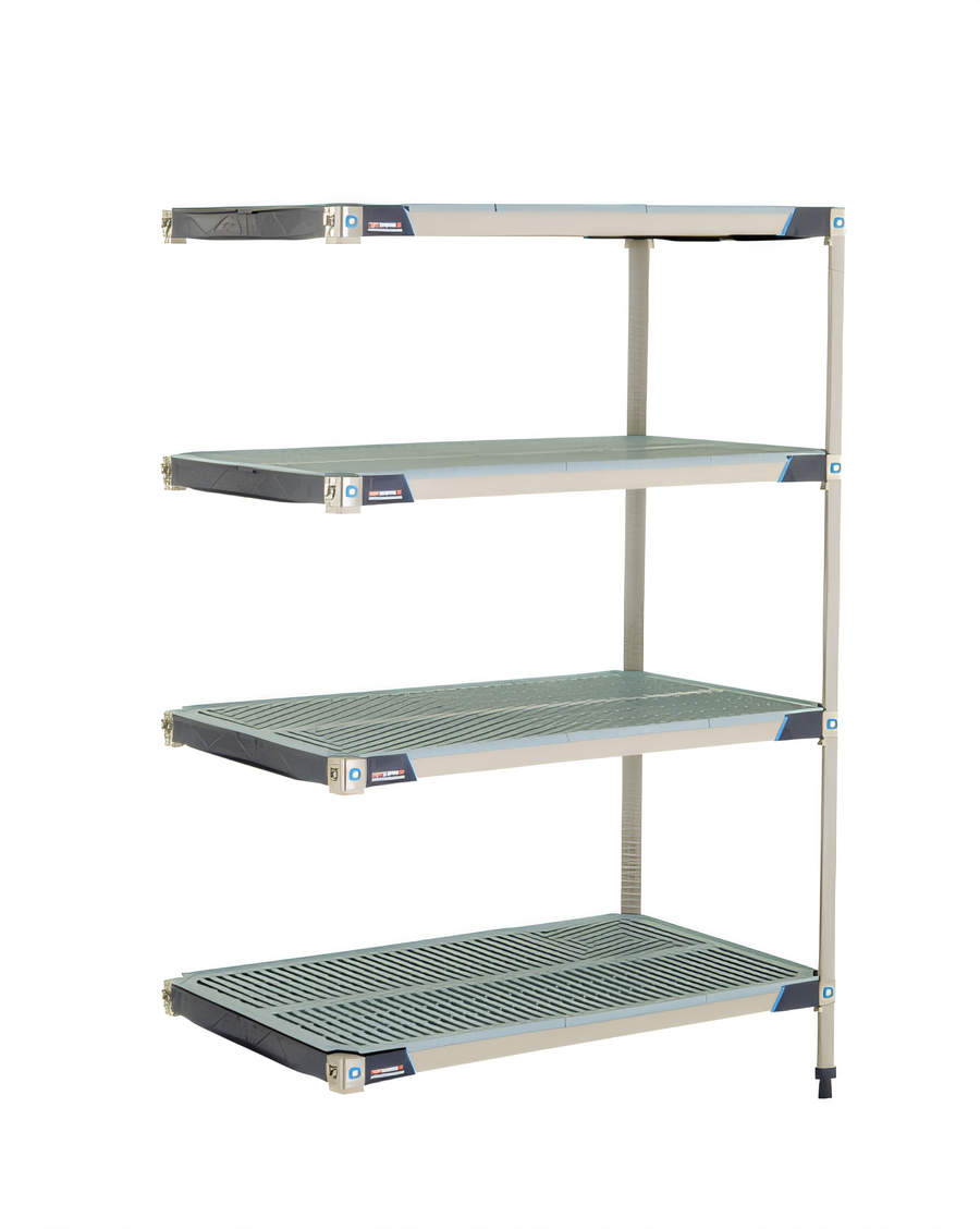 Product image #1 for MetroMax i 42"W x 24"D x 63"H All-Polymer 4-Shelf Add-On Shelving Unit