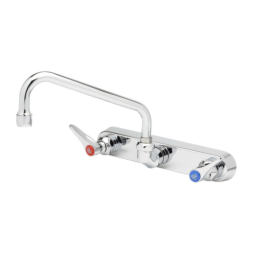 Product image #1 for T&S Brass B-1126 Splash-Mounted Workboard Faucet with 8-Inch Swing Nozzle, 8-Inch Centers