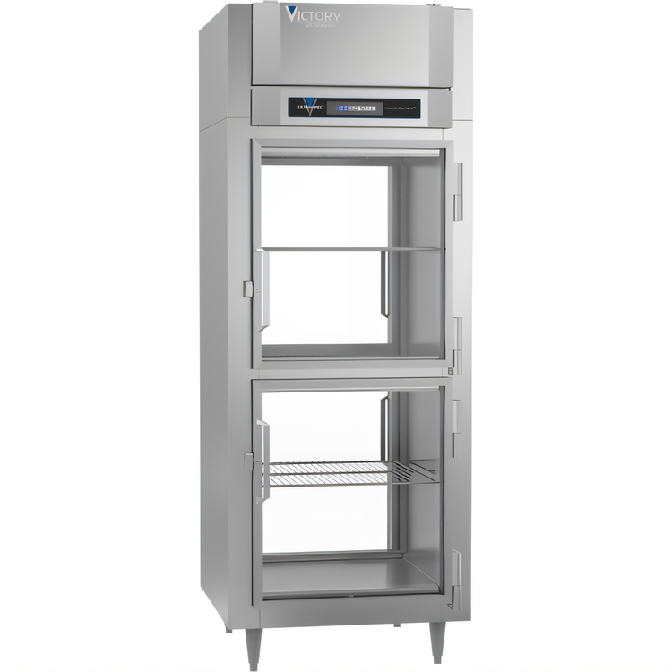 Product image #1 for Victory UltraSpec™ Pass-Thru One-Section 4-Door Glass Freezer, 26.2 Cu. Ft., Self-Contained