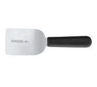 Mundial 2-1/2-Inch Stainless Steel Mini Turner with Black Polypropylene Handle