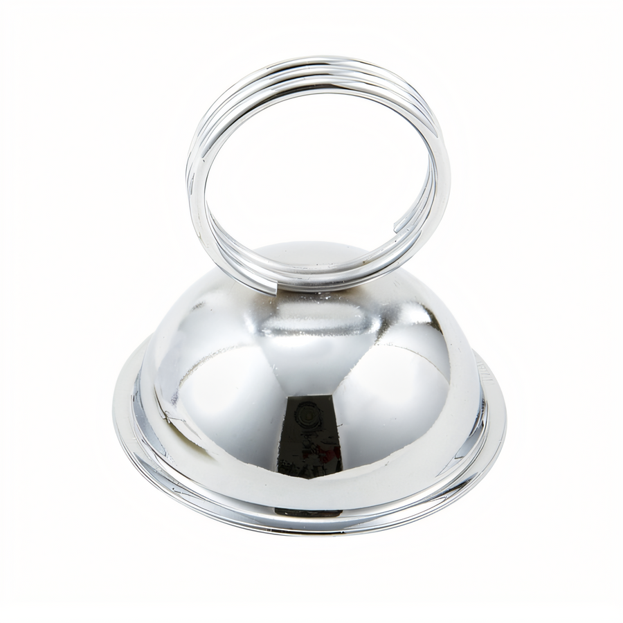 Product image #1 for Winco Stainless Steel Ring-Type Menu/Card Holder, 2-1/2 x 2-1/3 Inches