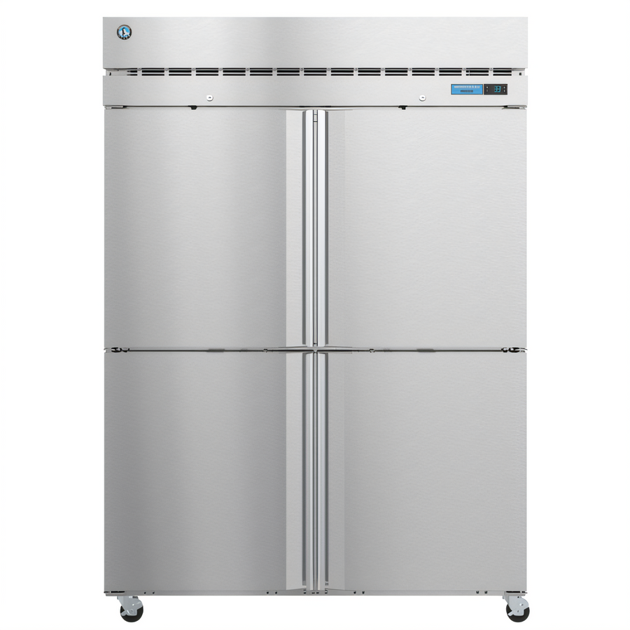 Product image #1 for Hoshizaki Steelheart Two-Section Reach-In Freezer with Solid Half Doors, 50.37 Cu. Ft., Top-Mounted Self-Contained Refrigeration