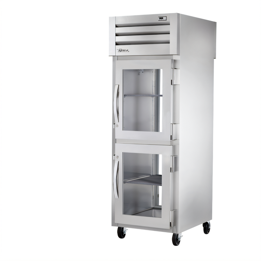 Product image #1 for True SPEC SERIES 1-Section Pass-Thru Refrigerator with 2 Half-Glass Front Doors and Rear Glass Door