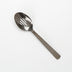 Thumbnail image #1 for American Metalcraft Vintage Hammered Black 10-Inch Slotted Serving Spoon, 18/0 Stainless Steel
