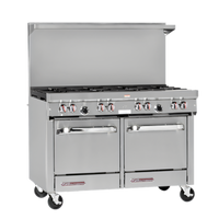 Southbend S-Series 48-Inch Commercial Gas Range with 1/2-Inch Griddle and Two Space Saver Ovens