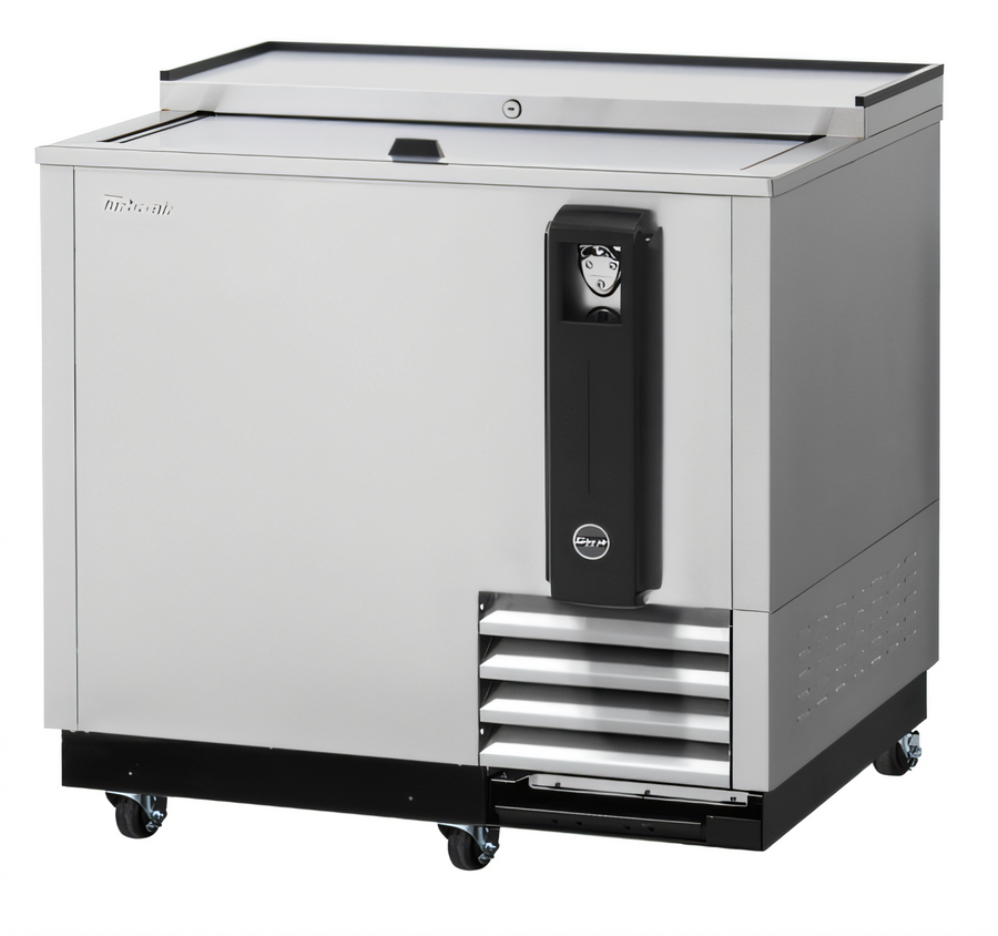 Product image #1 for Turbo Air Super Deluxe 36-Inch Stainless Steel Bottle Cooler with Sliding Lid, 8.5 Cu. Ft.
