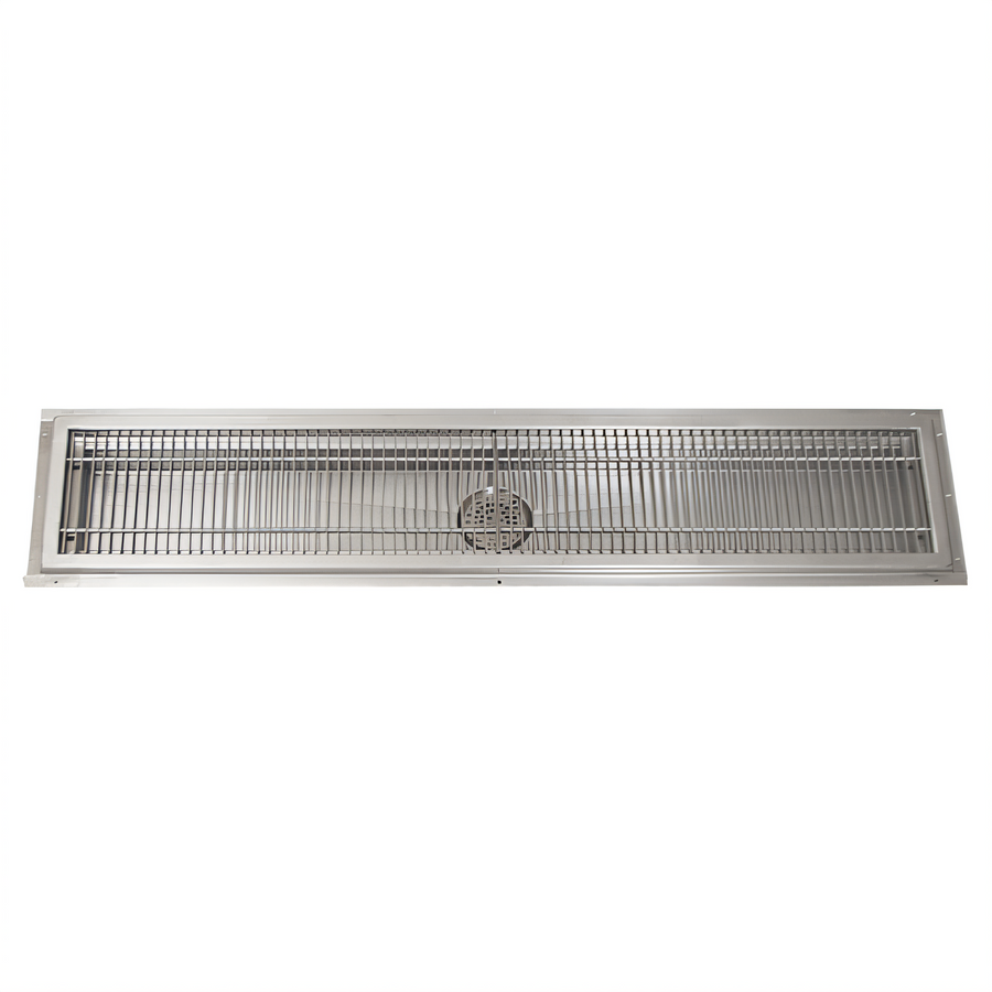 Product image #1 for BK Resources 24 Inch x 12 Inch x 2-3/4 Inch 14-Gauge 304 Stainless Steel Floor Trough with Removable Subway Grate and Drain