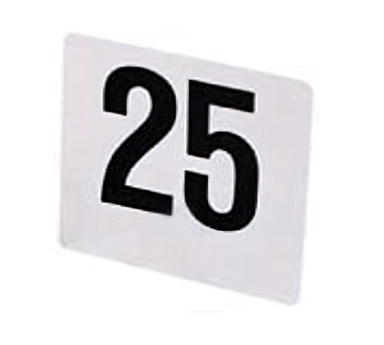 Product image #1 for 1-25 Square Washable Table Number Set, 4 x 4 Inches