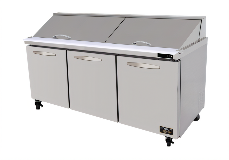 Product image #1 for Kool-It Signature 72-Inch 3-Section Mega Top Sandwich/Salad Prep Table Refrigerator