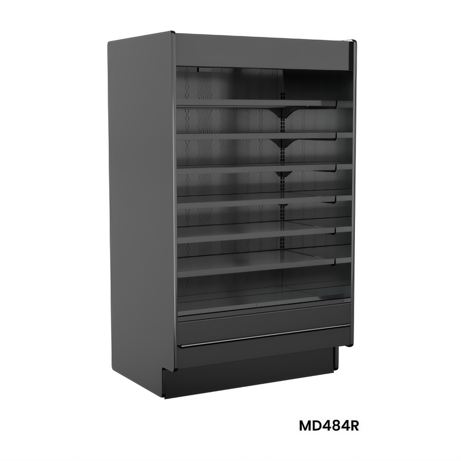 Product image #1 for Structural Concepts Fusion Self-Service Refrigerated Display Case with 3 Front Swinging Glass Doors, Remote DX, 74-1/4 Inches W x 37-1/8 Inches D x 84-1/2 Inches H