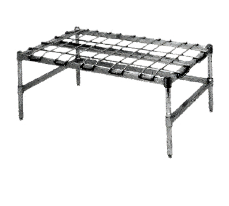 Product image #1 for Metro Super Erecta 48" x 18" Wire Dunnage Rack with Lift-Off Mat, Metroseal 3 Green Epoxy Finish, 1300 lb Capacity