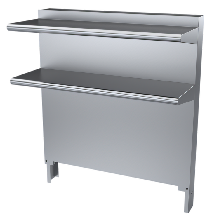 Product image #1 for Garland Cuisine CCDHS-36 Double Deck High Shelf Backguard/Flue Riser, 36-Inch Wide, Stainless Steel