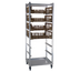 Thumbnail image #1 for Mobile Produce Crisper Rack for 7 Chill Baskets, Open-Sided Aluminum