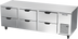 Thumbnail image #1 for Beverage-Air 93-Inch Three-Section Undercounter Drawer Refrigerator, 29.7 Cu. Ft., 6 Drawers, Side-Mount Self-Contained