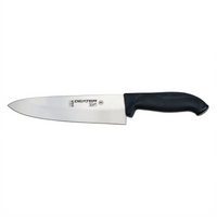 Dexter® 360™ 8-Inch Stamped Cook's Knife with Straight Edge and Black Handle