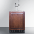 Thumbnail image #1 for Summit Commercial SBC7BRSIFCM2 Cold Brew/Nitro Coffee Kegerator, 24-Inch, Dual Tap, 5.3 Cu. Ft., Convertible Refrigerator