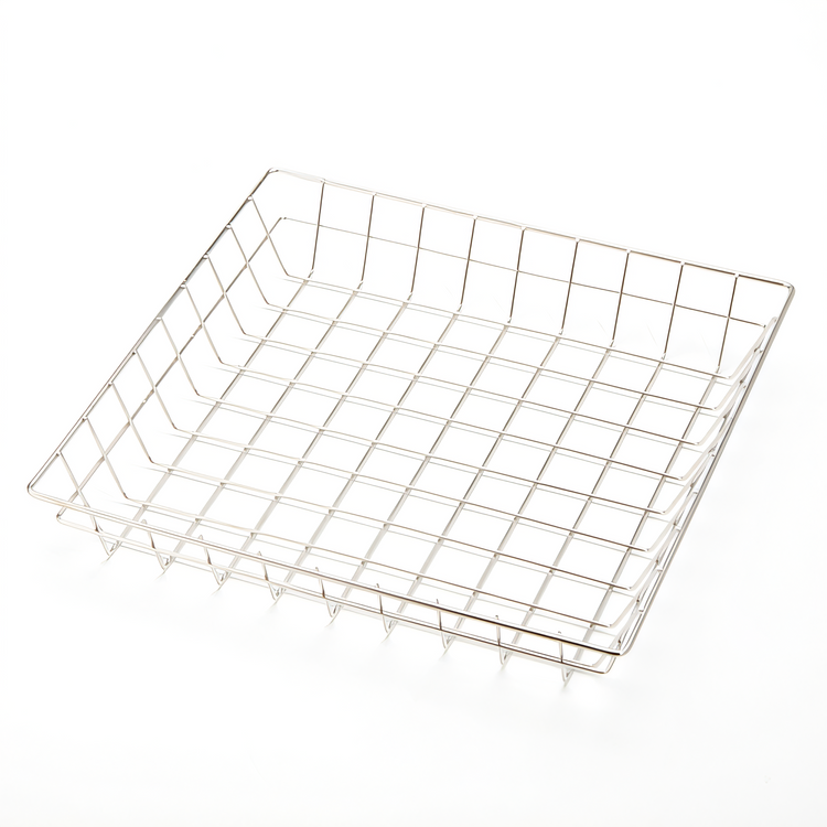 Product image #1 for American Metalcraft Square Stainless Steel Wire Grid Serving Basket, 12 x 12 x 2 Inches