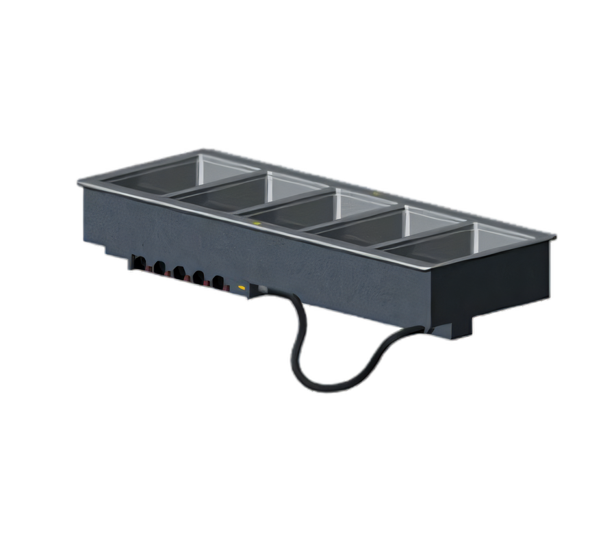 Product image #1 for Vollrath 5-Well Insulated Drop-In Electric Hot Food Well with Drain, Wet Operation, 240V