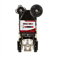 Omcan Automatic Countertop Cup Sealing Machine for 3.7-Inch Cups
