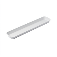 American Metalcraft Endurance Rectangular Melamine Market Tray, 150 oz., White
