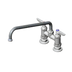 Thumbnail image #1 for T&S Brass Double Deck-Mount Pantry Faucet, 4-Inch Centers, 12-Inch Swing Nozzle