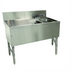 Thumbnail image #1 for Advance Tabco Prestige Supreme 2-Compartment Underbar Sink Unit with Left Drainboard and Deck-Mount Faucet