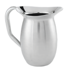 Thumbnail image #1 for American Metalcraft DWPS44 44 oz Double-Wall Insulated Stainless Steel Bell Pitcher with Handle, Satin Finish Case of 12