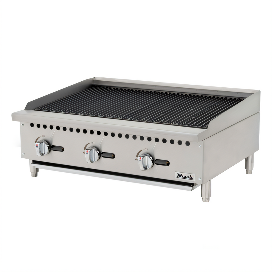 Product image #1 for Migali Competitor Series C-CR36 Countertop Natural Gas Char-Rock Charbroiler, 36-Inch