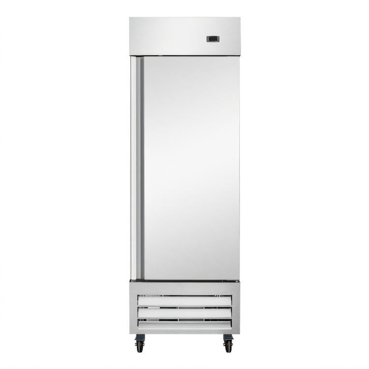Product image #1 for KoolMore 27-Inch Commercial One-Door Convertible Reach-In Refrigerator/Freezer, 23 Cu. Ft., Stainless Steel