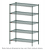 Thumbnail image #1 for Metro Super Erecta Super Adjustable Metroseal 3 Green Epoxy-Coated Wire Shelving Starter Unit, 24