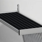 Thumbnail image #1 for Fermod WSA52 Vented Wall-Mounted Shelving Unit, 52W x 14D, Deep Anodized Aluminum, Removable Inserts