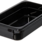 Thumbnail image #1 for CFS Brands StorPlus™ 3068003 1/4 Size Polycarbonate Food Pan, 2-1/2 in Deep, Black, 12-3/4 x 6-7/8 in Case of 6