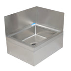 Thumbnail image #1 for BK Resources MS-1620-SS2 2-Sided T-304 18-Gauge Stainless Steel Sink Splash Guard for BKMS-1620